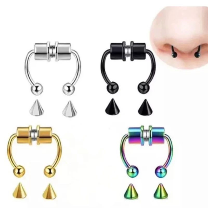 عکس شماره 5 : پیرسینگ مدل فیک بینی آهنربایی