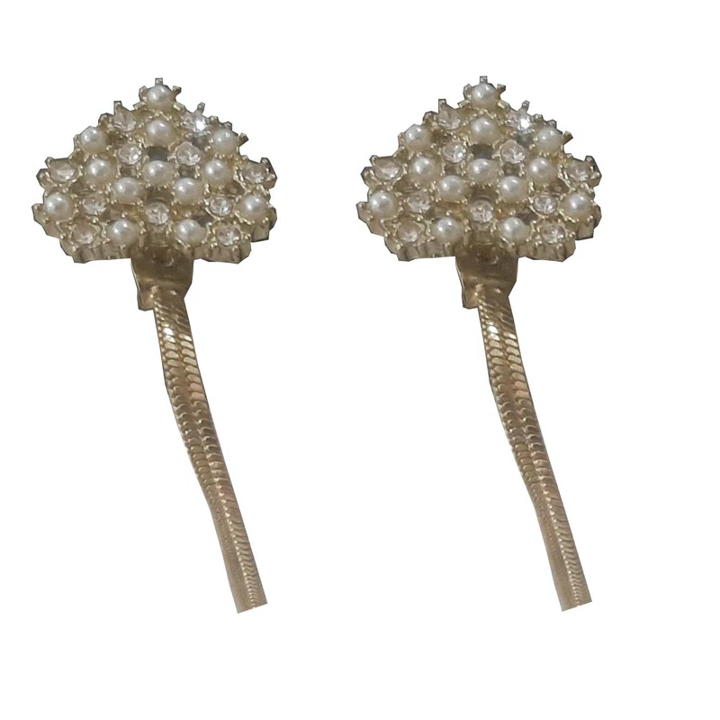 گوشواره آویز زنانه مدل قلب و الماس