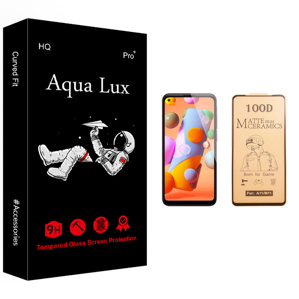 محافظ صفحه نمایش سرامیکی آکوا لاکس مدل +Pro مناسب برای گوشی موبایل سامسونگ Galaxy A11