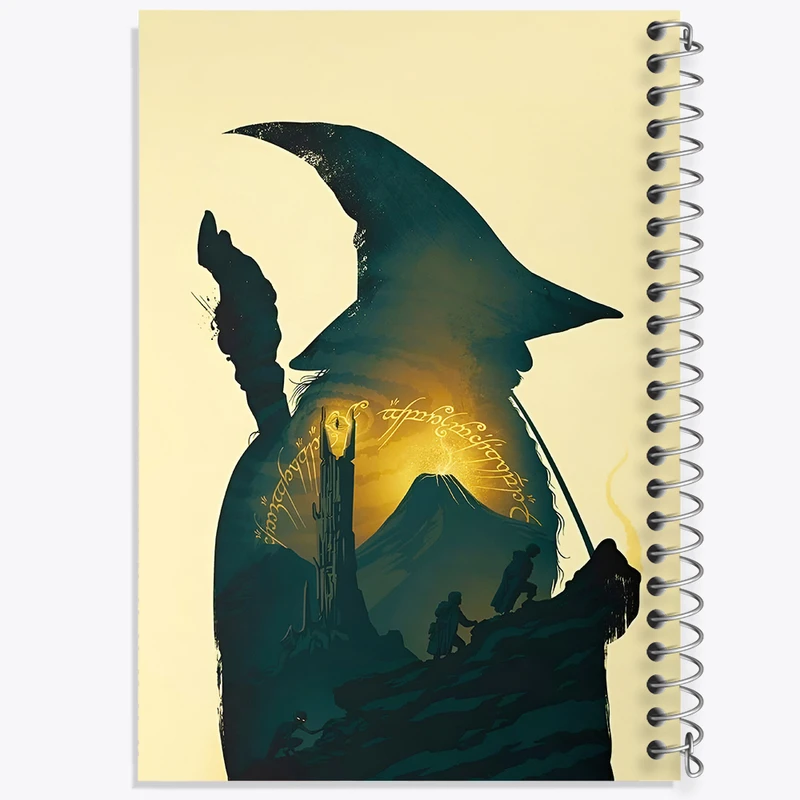 دفتر مشق 50 برگ خندالو طرح ارباب حلقه ها (Lord of the Rings)  کد N5002