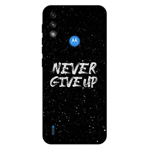 Megafone Never give up 1871 Cover For Motorola Moto E7i Power