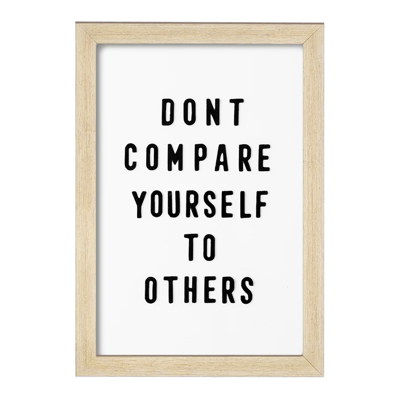 تابلو خندالو مدل Don’t Compare Yourself To Others کد F1938