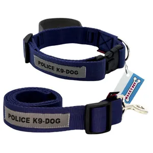 ست بند و قلاده گردنی سگ مگی پت مدل پلیس  Xlarge-Police06