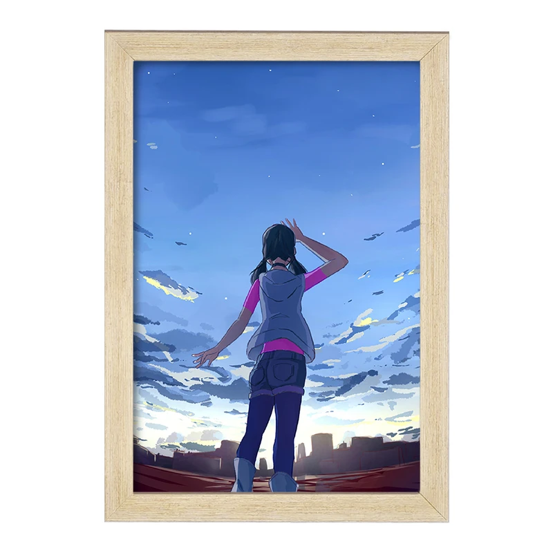 تابلو خندالو مدل هینا انیمه تغییر آب و هوا با تو  کد 17644