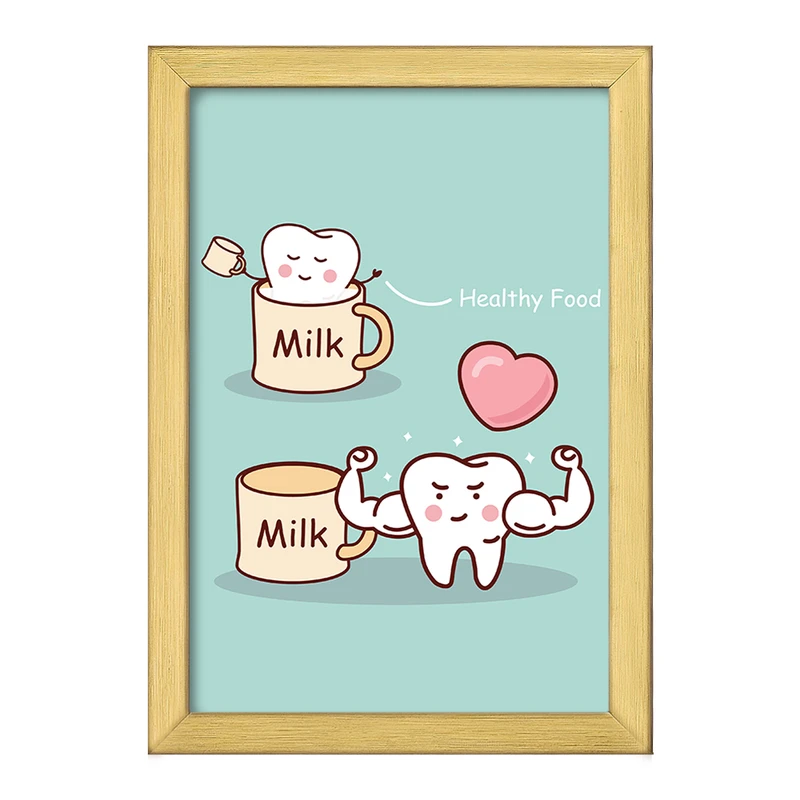 تابلو خندالو طرح دندان و دندان پزشکی کودکانه کد 36768