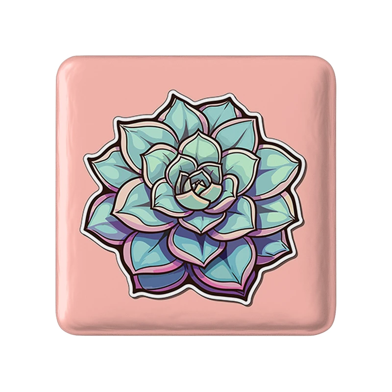 پیکسل خندالو طرح گل و گیاه مدل مربعی کد 36589