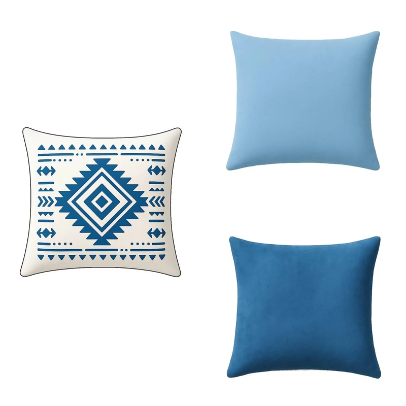 کاور کوسن مدل 1003 سایز 45*45 سانتی متر  مجموعه سه عددی