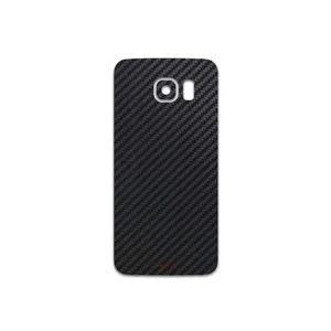 MAHOOT Black-Carbon-Fiber Cover Sticker for Samsung Galaxy S6