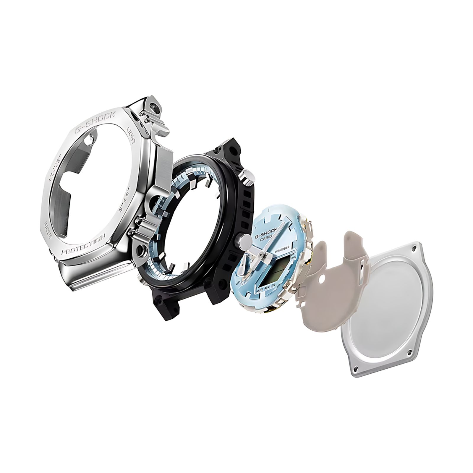 ساعت مچی عقربه‌ای کوارتز مردانه کاسیو مدل GM-2110D-2ADR -  - 3