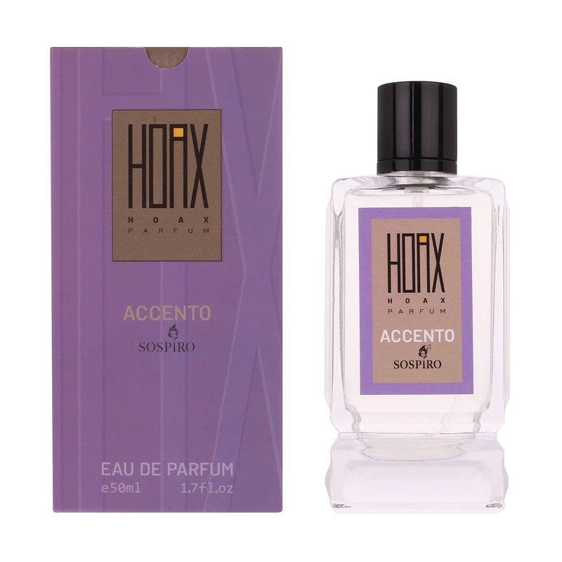 ادوپرفیوم هُکس مدل اکسنتو سوسپیرو با رایحه معتدل حجم 50 میلی‌لیتر