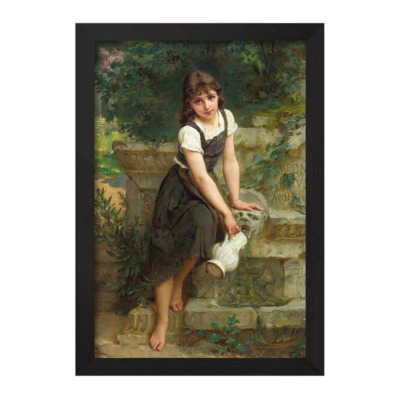 تابلو خندالو مدل نقاشی فواره اثر امیل مونیر کد F12343