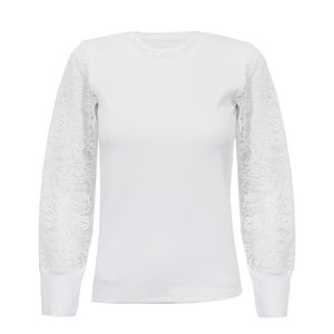 بلوز آستین بلند یقه گرد زنانه مدل mn200