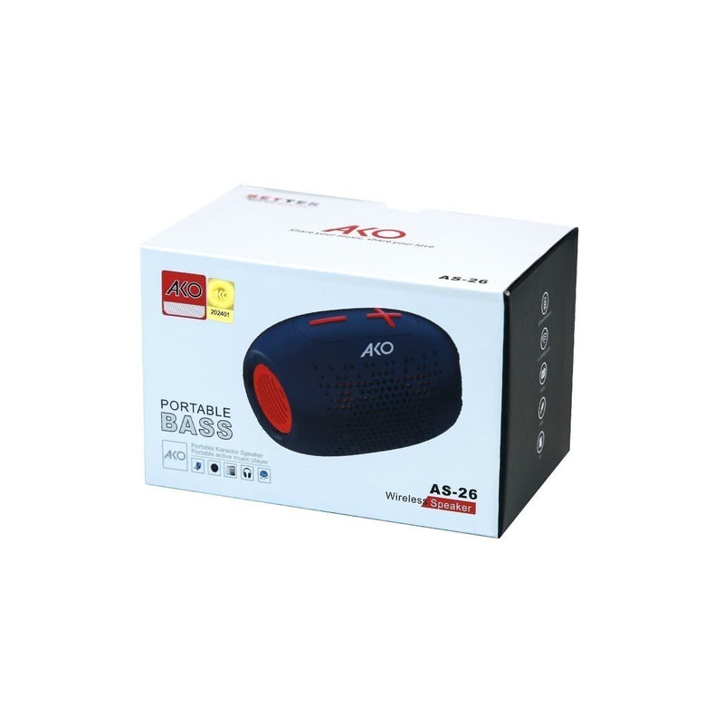 اسپیکر بلوتوثی قابل حمل آکو مدل AS-26