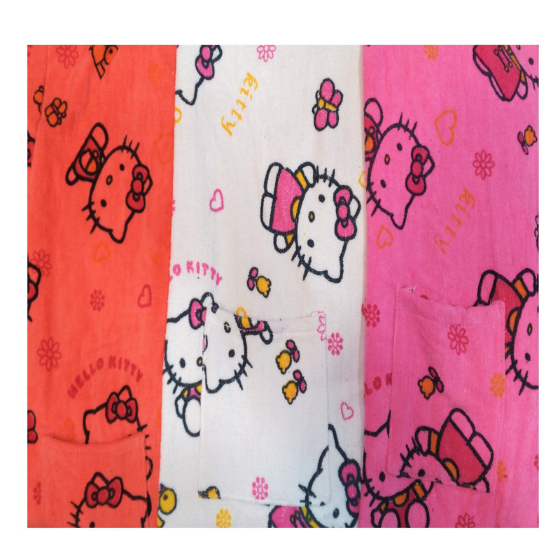 حوله پالتویی کودک طرح hello kitty سایز 100