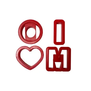 کاتر شیرینی پزی مدل I LOVE MOM مجموعه 4 عددی