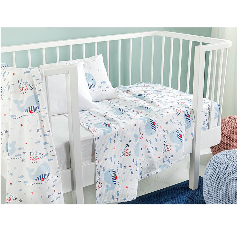 روتختی کودک انگلیش هوم مدل Little Whale سایز 100x150 سانتی متر