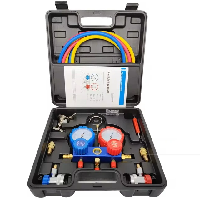 گیج شارژ گاز کولر مدل ZK-8 مجموعه 6 عددی