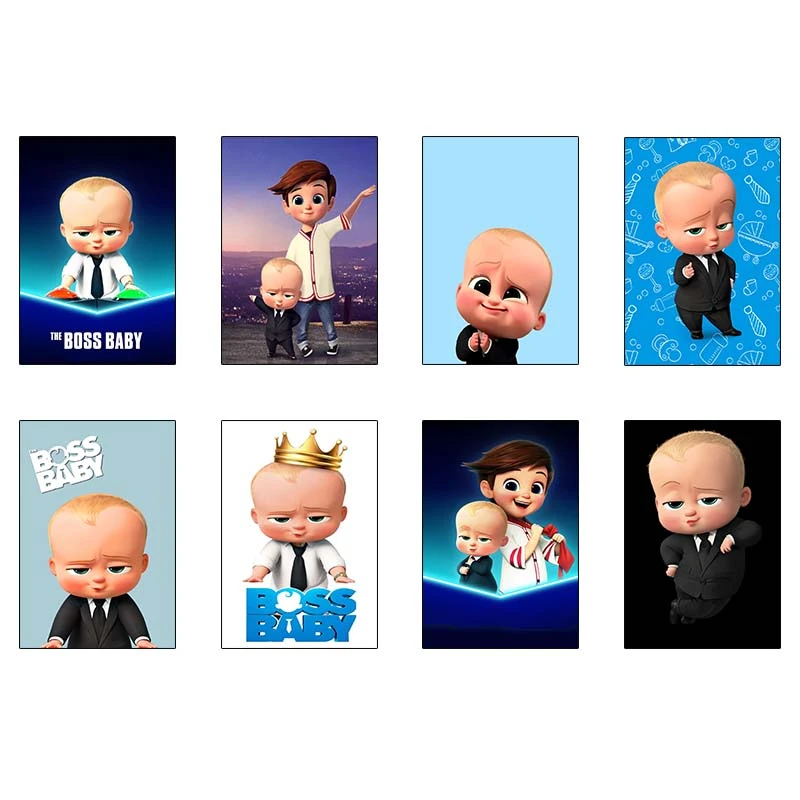 پوستر کارنيکا طرح بچه رئیس The Boss Baby کد 90769 مجموعه 8 عددی
