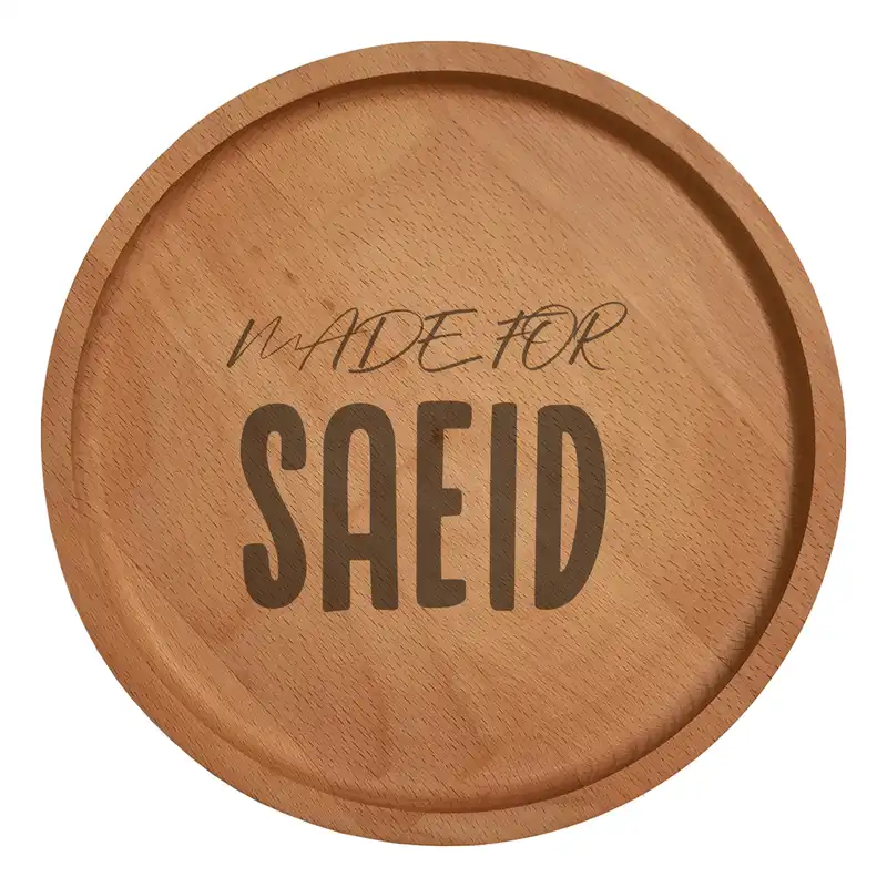 بشقاب چوبی مدل سعید