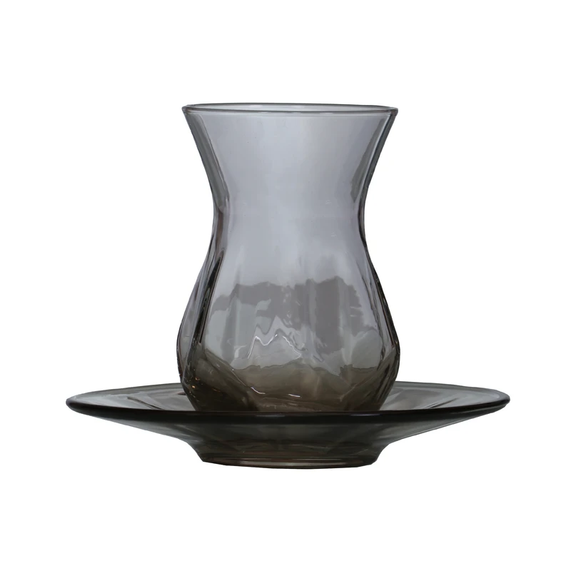 ست فنجان و نعلبکی 12 پارچه لاو مدل ALYAS1-BROWN-L