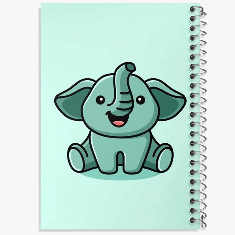 دفتر لیست خرید 50 برگ خندالو طرح حیوانات بامزه فیل کد 28180