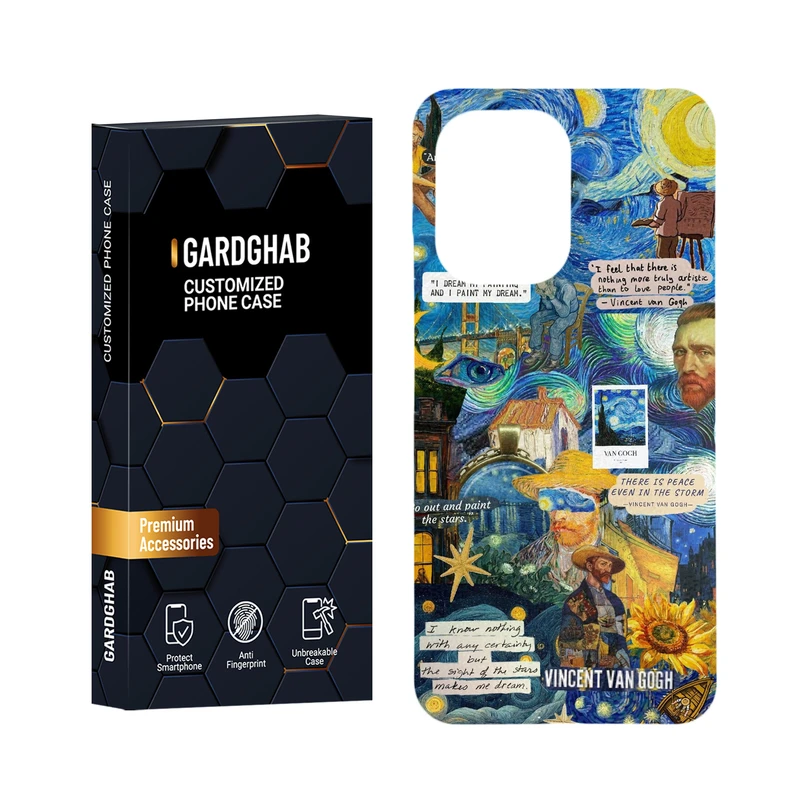 کاور گارد قاب مدل هنری مناسب برای گوشی موبایل شیائومی Redmi 13C 4G / Poco C65