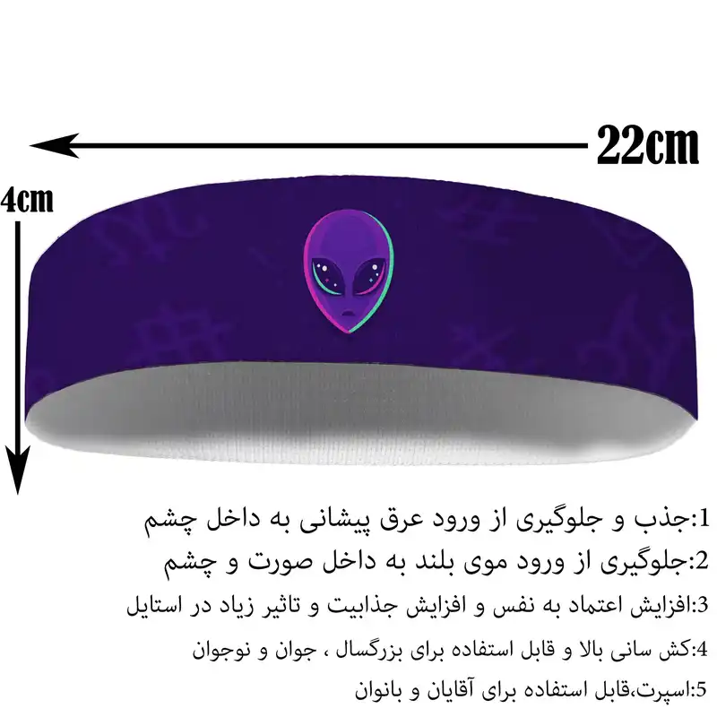 هدبند ورزشی آی تمر مدل آدم فضایی کد 363