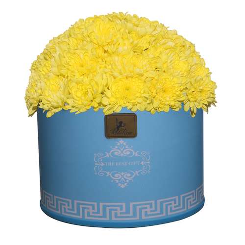 سبد گل طبیعی داودی راتا رز کد LX