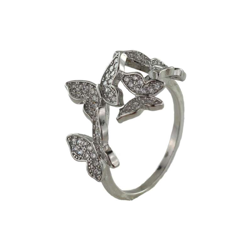 انگشتر زنانه وای اس ایکس مدل پروانه کد AAE-198 انگشتر زنانه وای اس ایکس مدل پروانه کد AAE-198