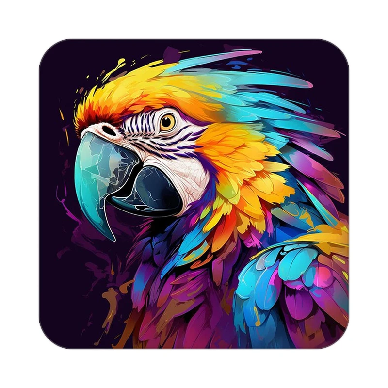 زیر لیوانی کاکتی طرح حیوانات رنگی مدل mp26496