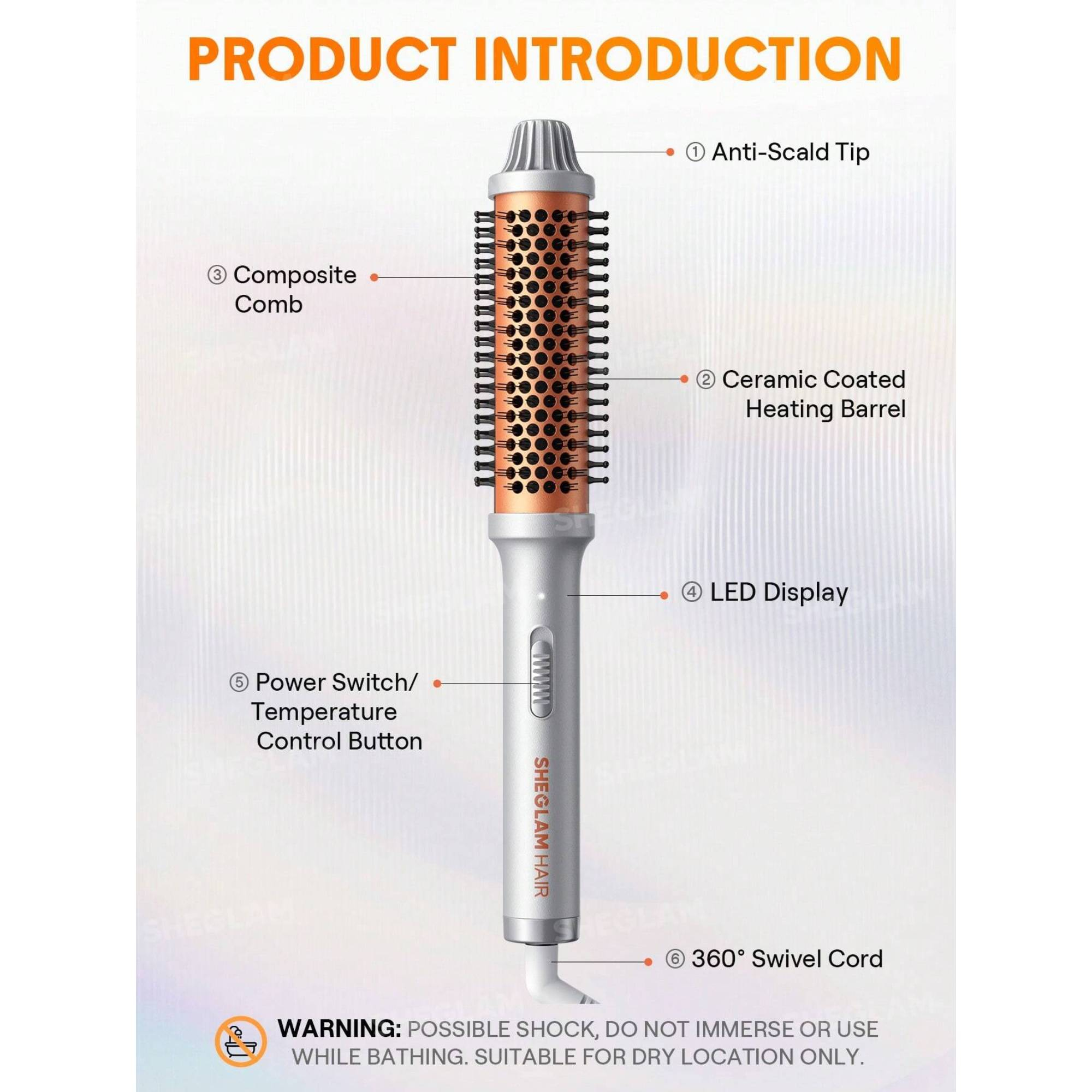 برس حرارتی حرفه ای شیگلم مدل Blowout-32MM