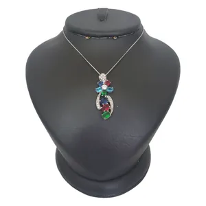 گردنبند نقره زنانه ترمه ۱ مدل گل کد smed 1164