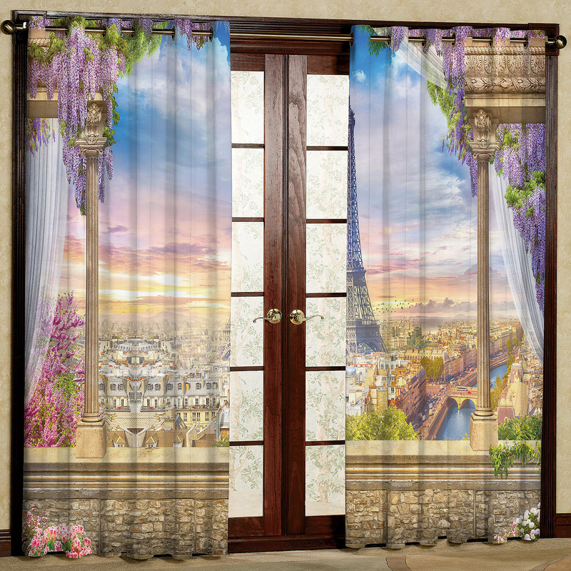 پرده مدل شهر هازان پانچی کد 2632 سایز 140x200 سانتی متر