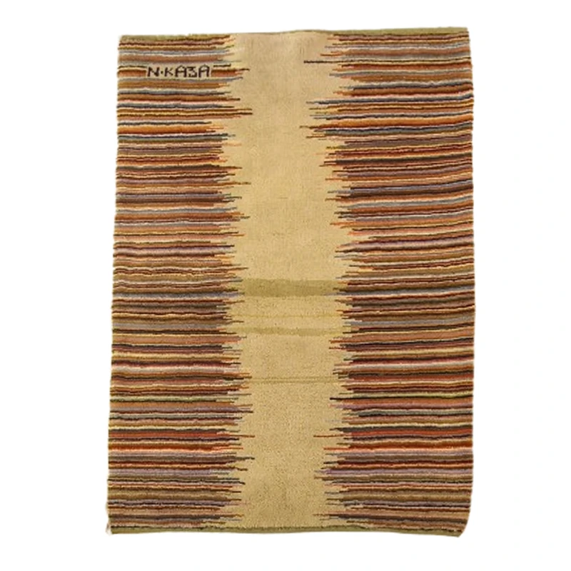 گبه فرش دستباف یک ونیم متری مدل بافت قشقای شیراز کد NKP.Z.N/53