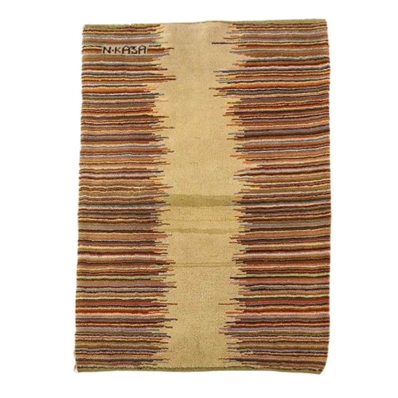 گبه فرش دستباف یک ونیم متری مدل بافت قشقای شیراز کد NKP.Z.N/53