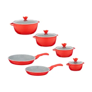 Aroos 9003 Parmis Cookware Set 10 Pcs