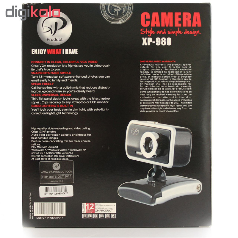 وب کم ایکس پی-پروداکت مدل XP-980