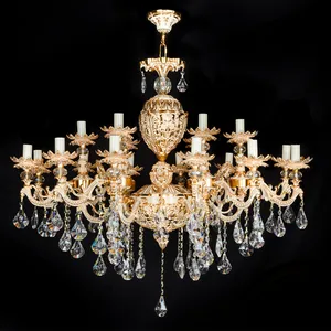   لوستر 18 شعله چشمه نور کد S3648/6+12-GWT