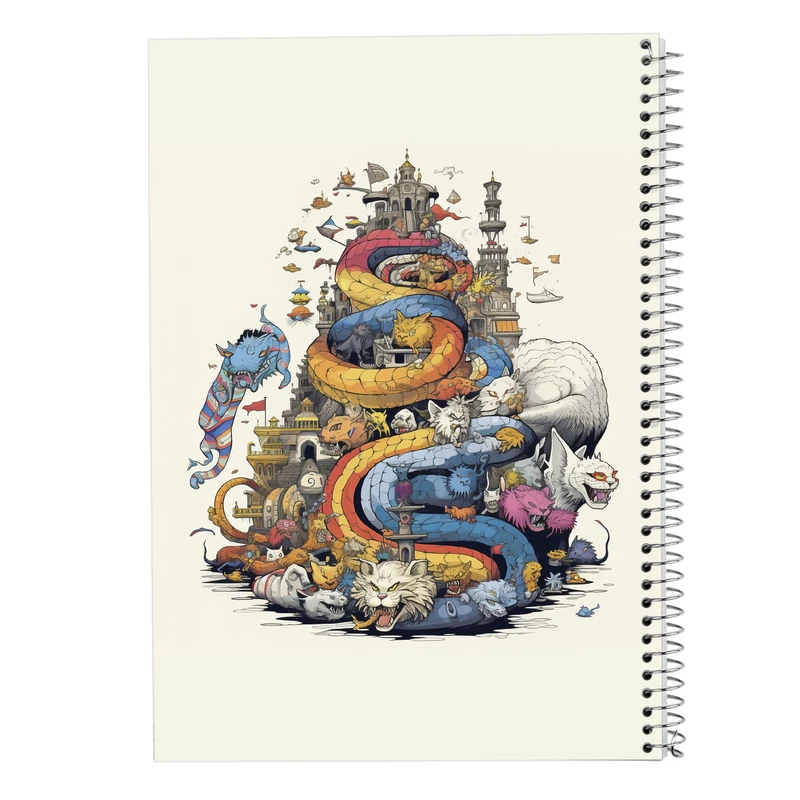 دفتر مشق 100 برگ مدوپد مدل Ghibli کد DF2470