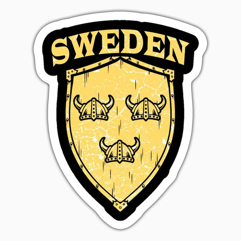 استیکر لپ تاپ و موبایل بووم طرح سریال Vikings مدل Sweden کد LB27