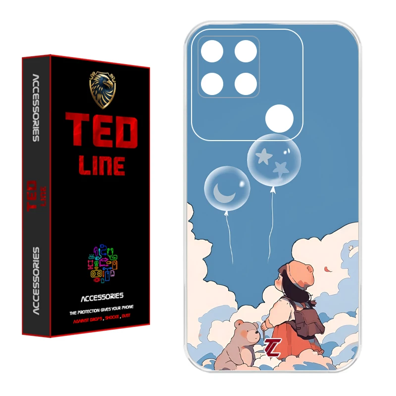 کاور تدلاین طرح دخترونه کد 1202 مناسب برای گوشی موبایل شیائومی Redmi 10A / 9C