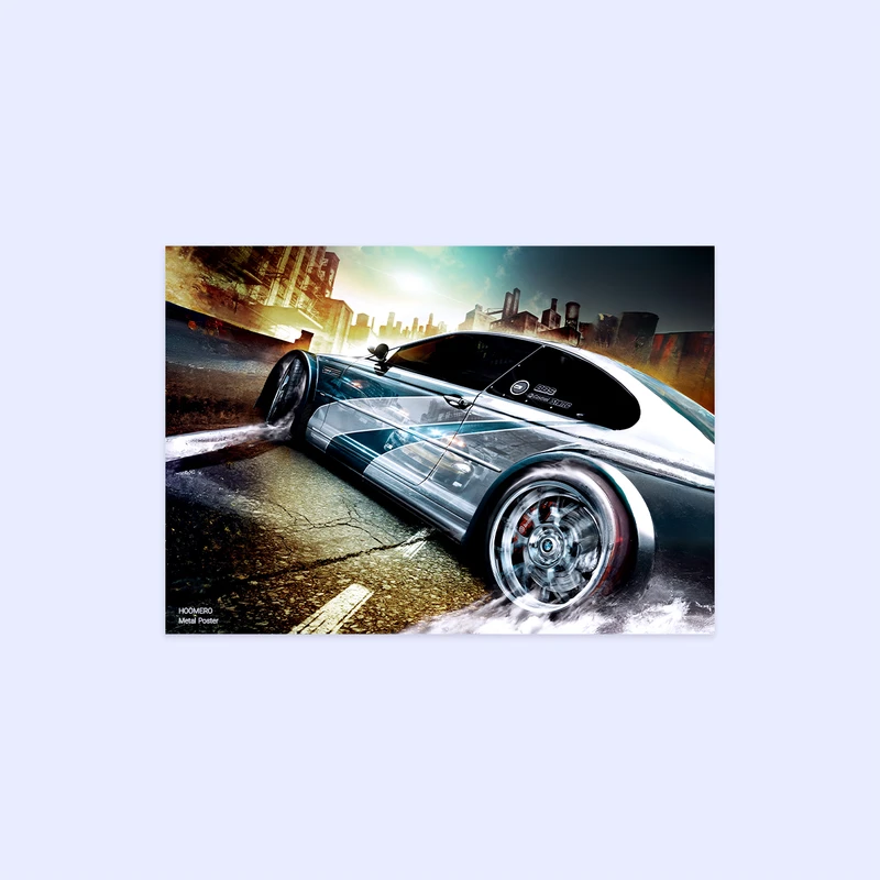 پوستر هومرو مدل فلزی طرح ماشین Need for Speed کد PS1065
