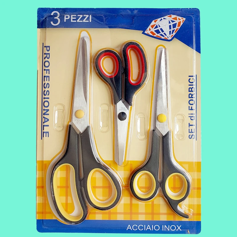 قیچی اینوکس مدل 9856 مجموعه 3 عددی