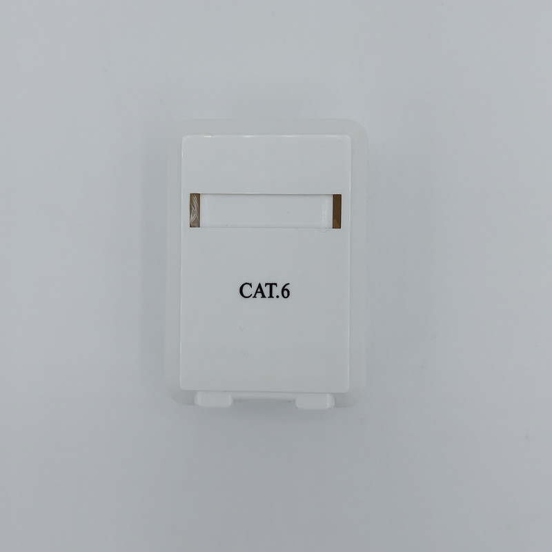باکس کیستون شبکه  CAT6 مدل شاتردار بسته 10 عددی