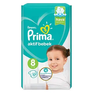 پوشک پریما مدل aktif سایز 8 بسته 17 عددی 