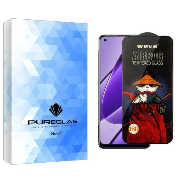 محافظ صفحه نمایش پیور گلس مدل NueGlas Airbag مناسب برای گوشی موبایل ریلمی 11 4G