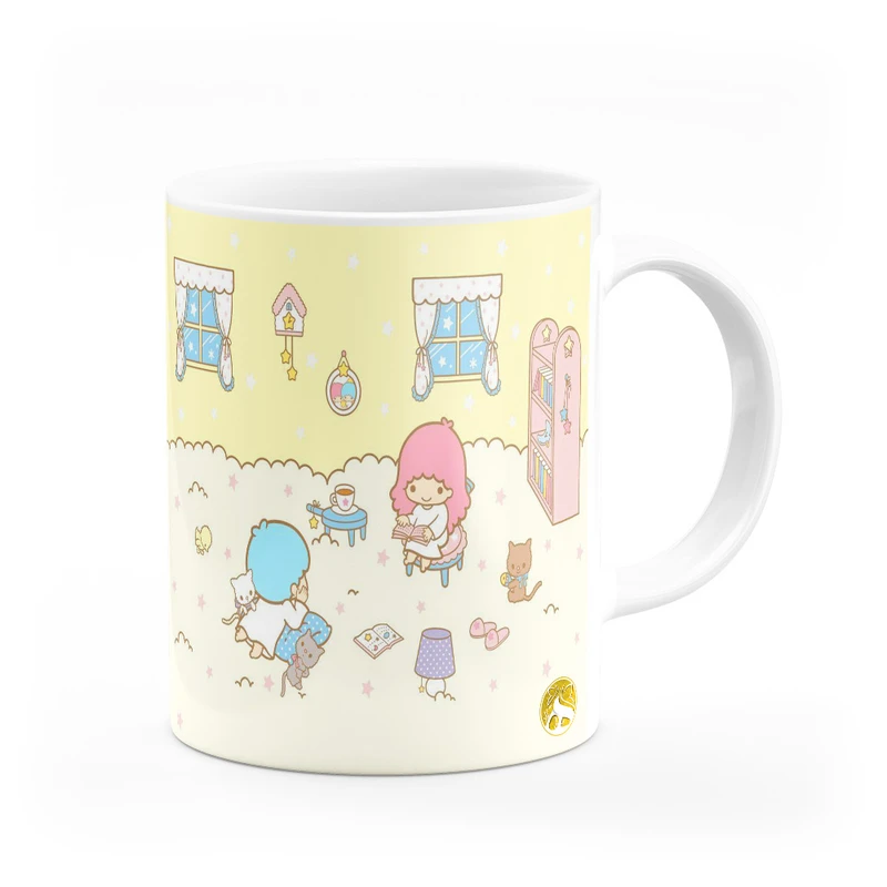 ماگ هومرو طرح انیمیشن ستاره های دوقلو کوچولو دخترونه فانتزی مدل MG4174