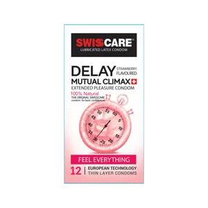 کاندوم سوئیس کر مدل DELAY بسته 12 عددی