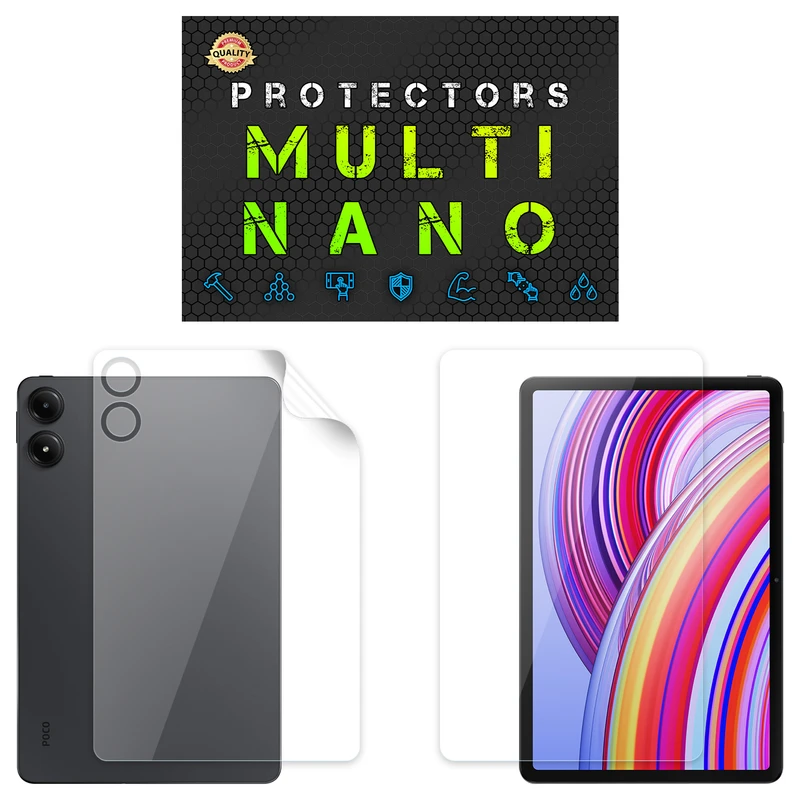 محافظ صفحه نمایش شفاف مولتی نانو مدل X-SFT مناسب برای تبلت شیائومی Redmi Pad Pro 12.1 inch به همراه محافظ پشت