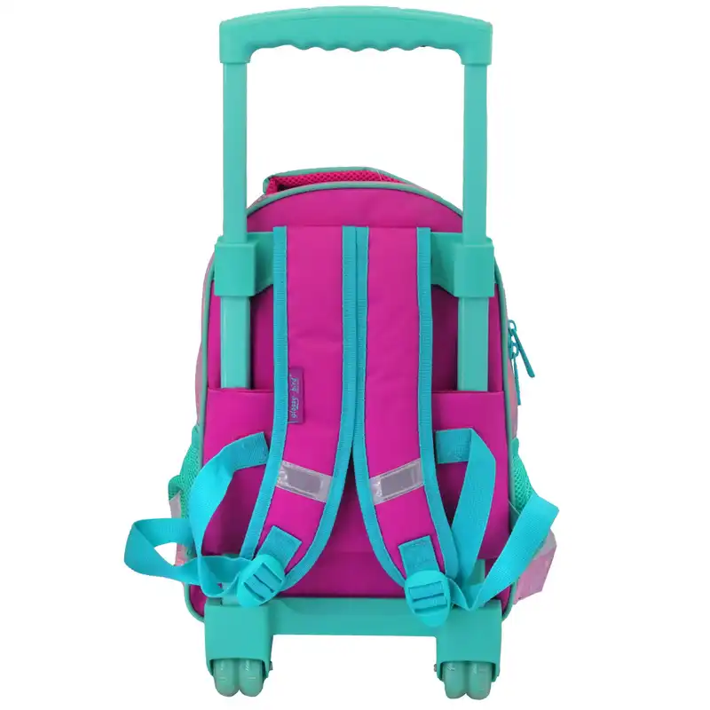 کوله پشتی چرخ دار گلسی برد طرح یونی کورن مدل 2691B به همراه کیف غذا و جامدادی